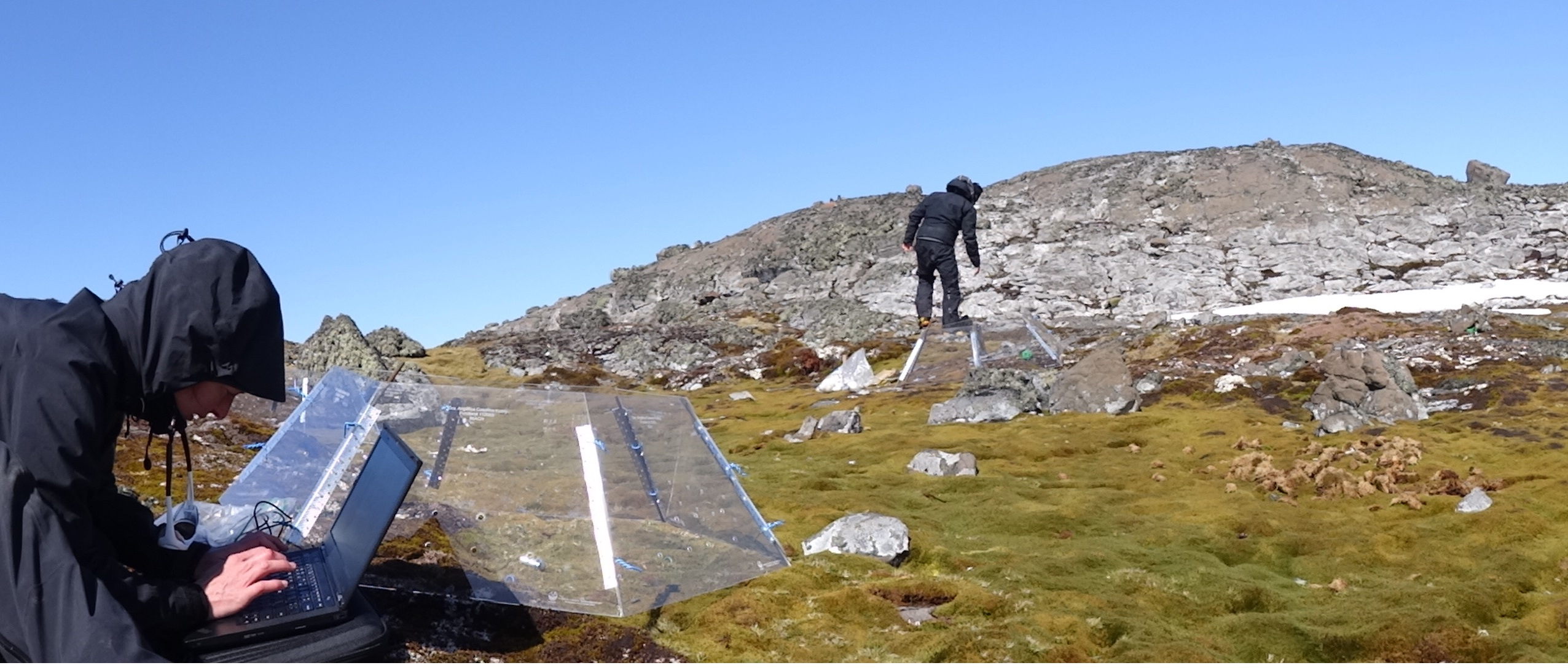 Researchers in Antarctica