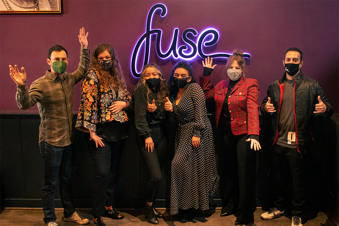 Students posing for photo