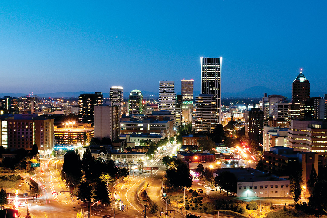 Portland Skyline at Night