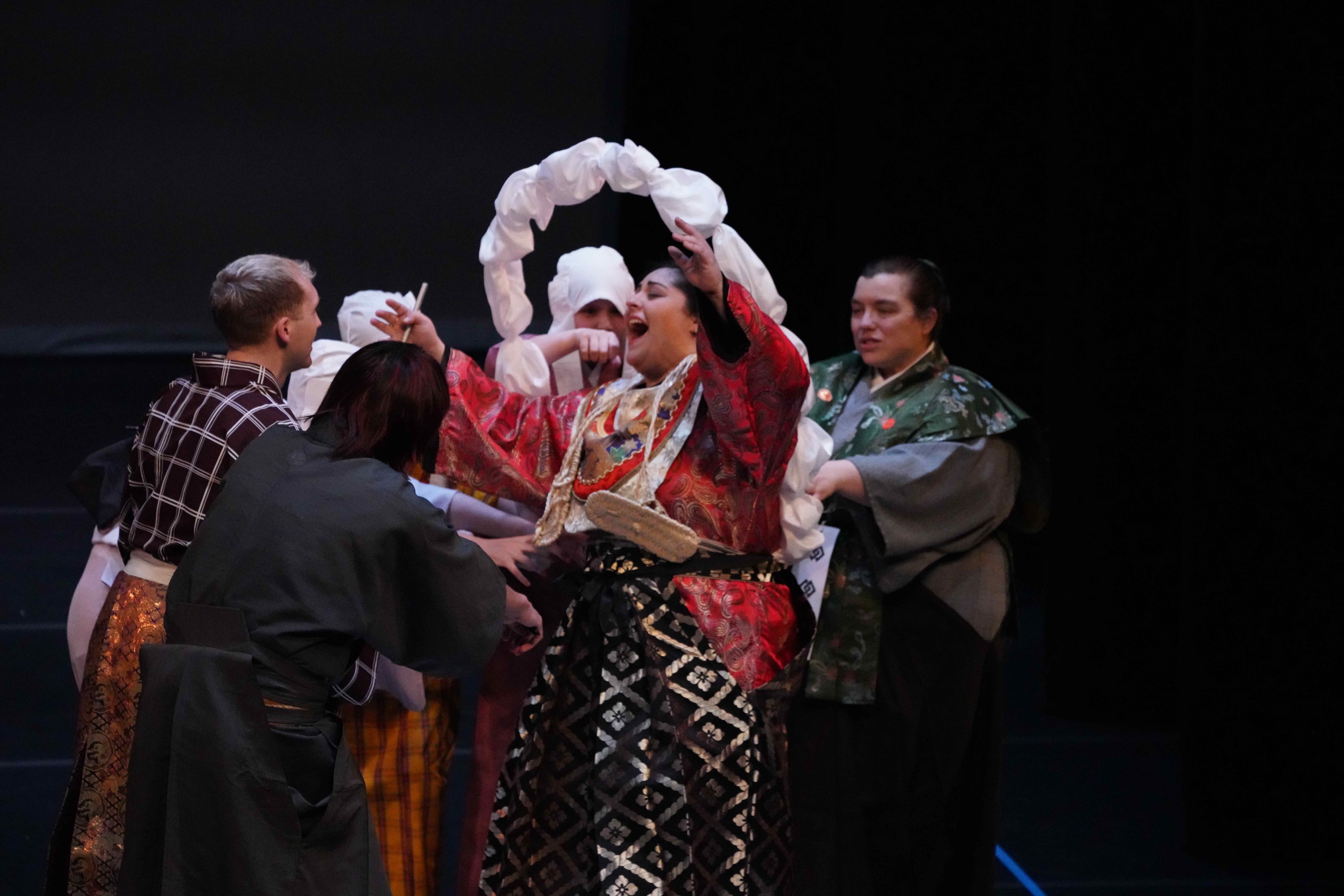 Photo by Brian Albrecht of PSU's 2024 kabuki performance.