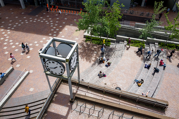 The Urban Plaza with clock tower