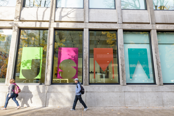 Windows outside the museum