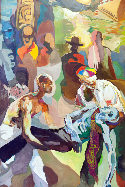 Detail from Vanport mural