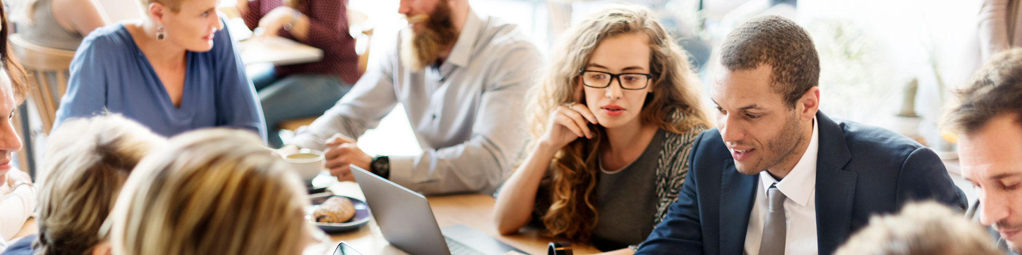 Business team meeting at conference table