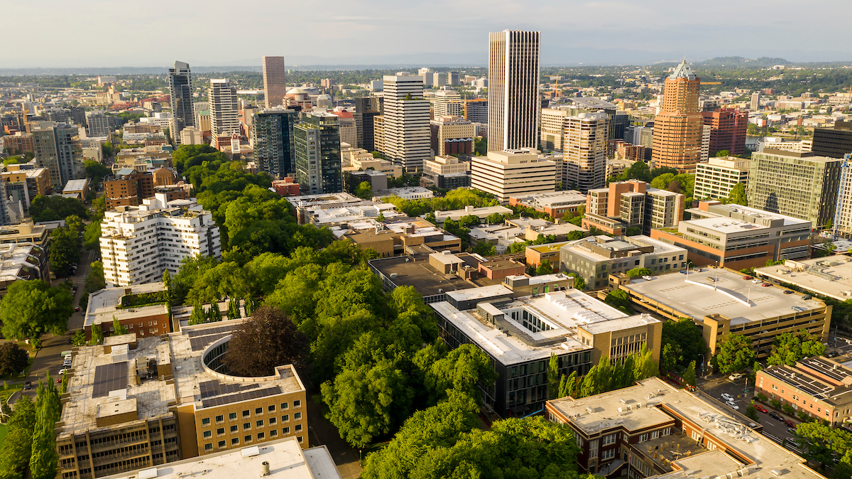 Sky View of PSU Campus 