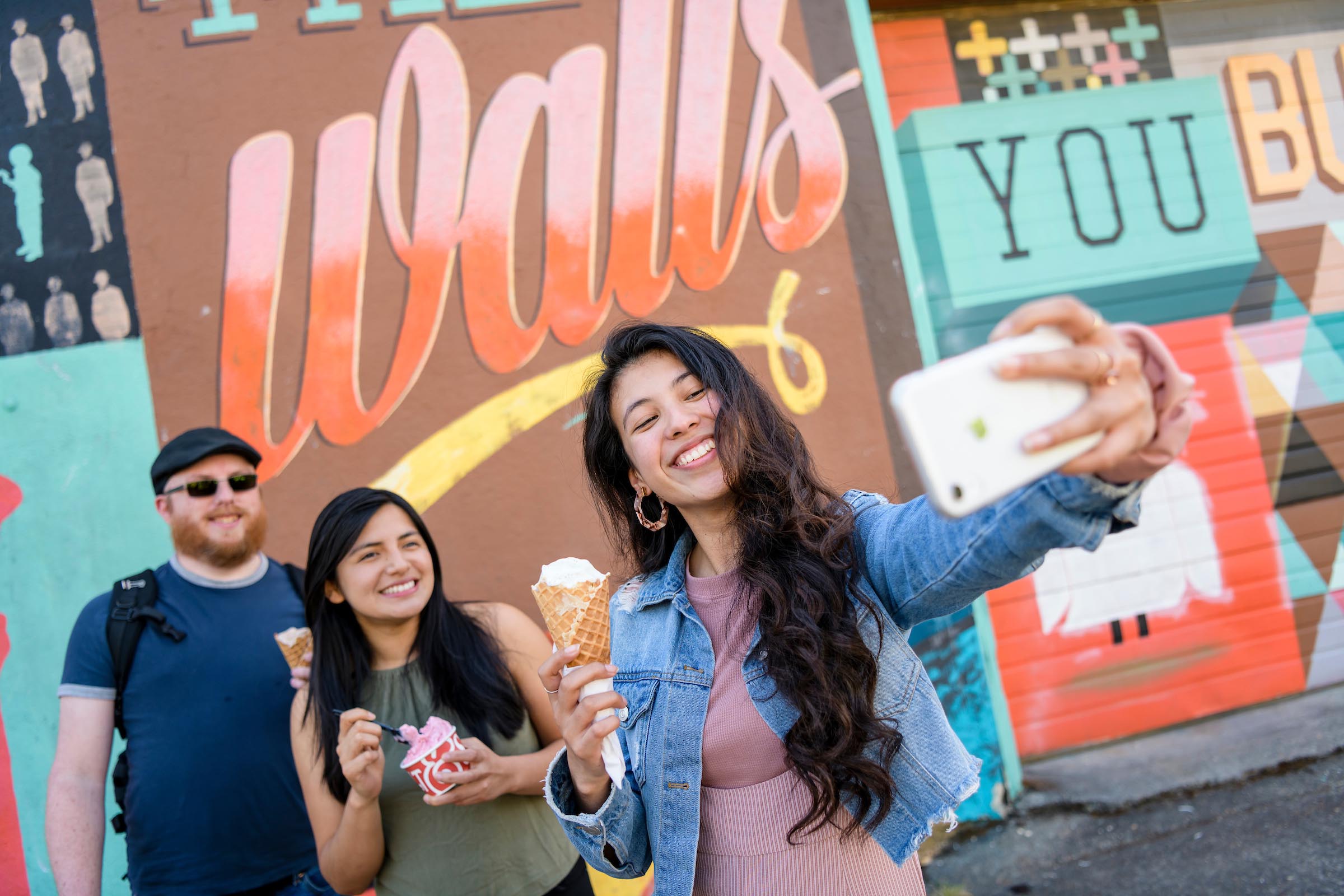 Students taking a selfie