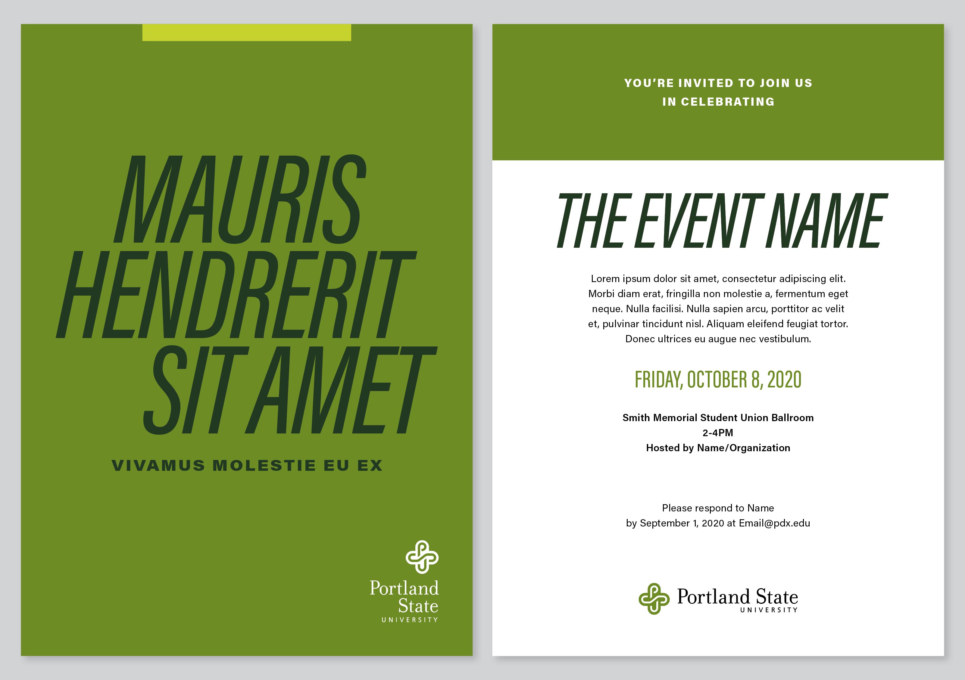 Example of a postcard template