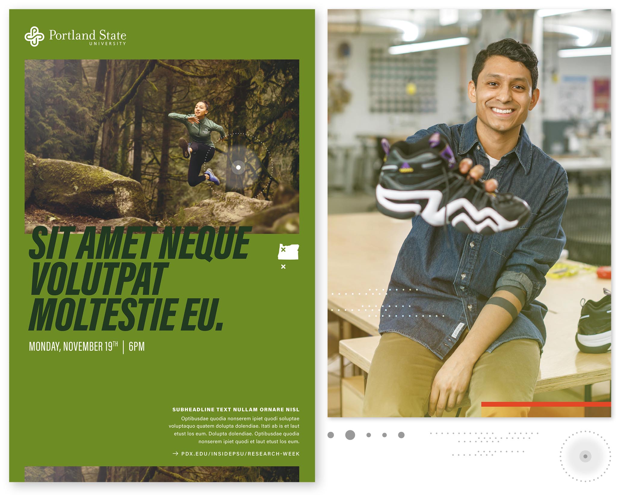 Example of using textural treatments in design